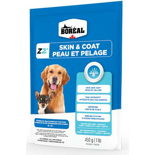 *S.O. - Up to 2 Week Wait* Boreal - Z2+ Skin & Coat Dog Supplement - 450GM (1lb)