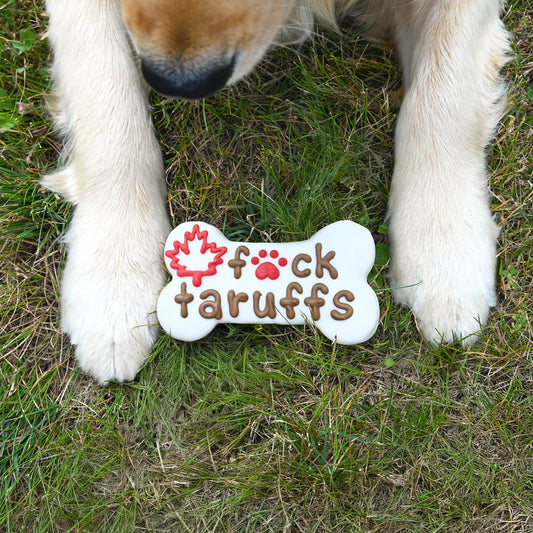 Bosco and Roxy's - F*CK TARUFFS Bone Dog Treat - F*CK TARUFFS - 15CM (6in)