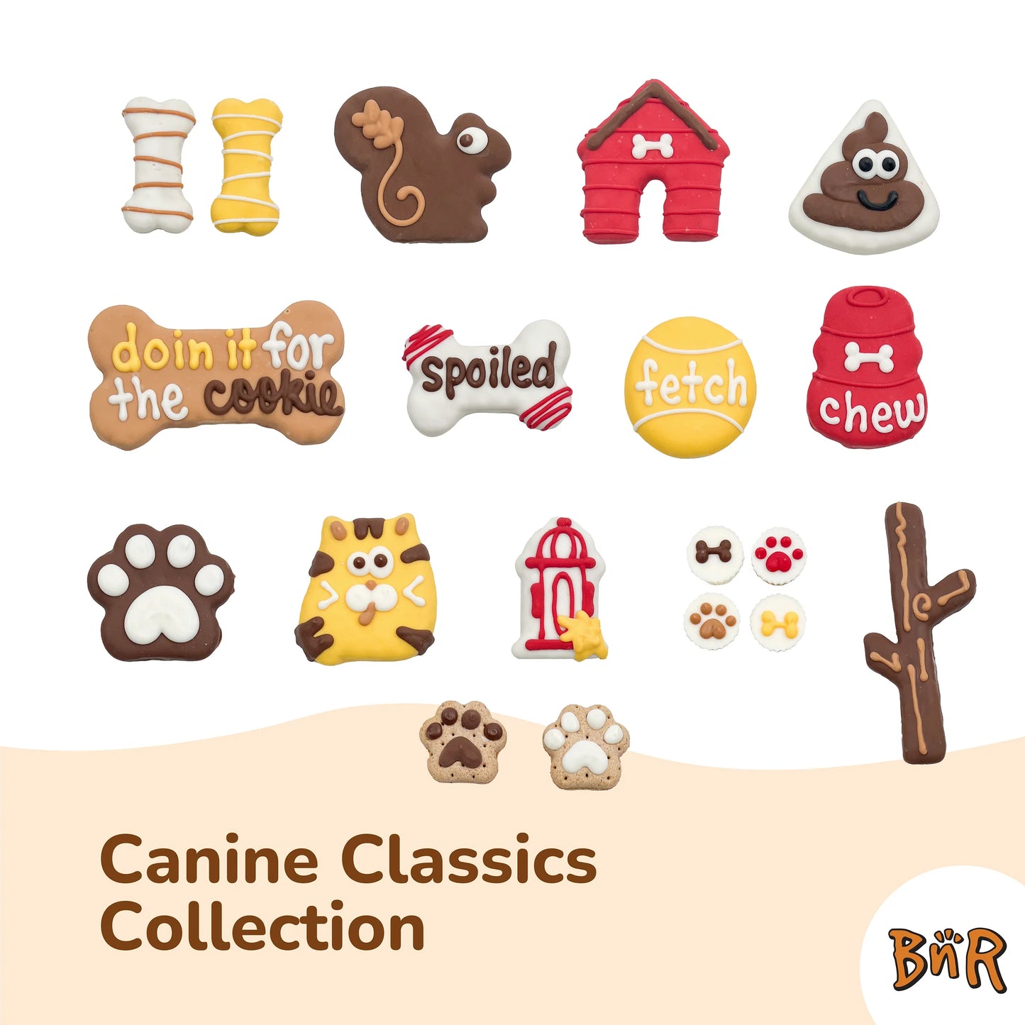 Bosco and Roxy's - PEANUT BUTTER FLAVOURED TREAT CUPS Dog Treat - CANINE CLASSICS - 4CM (1.5in)