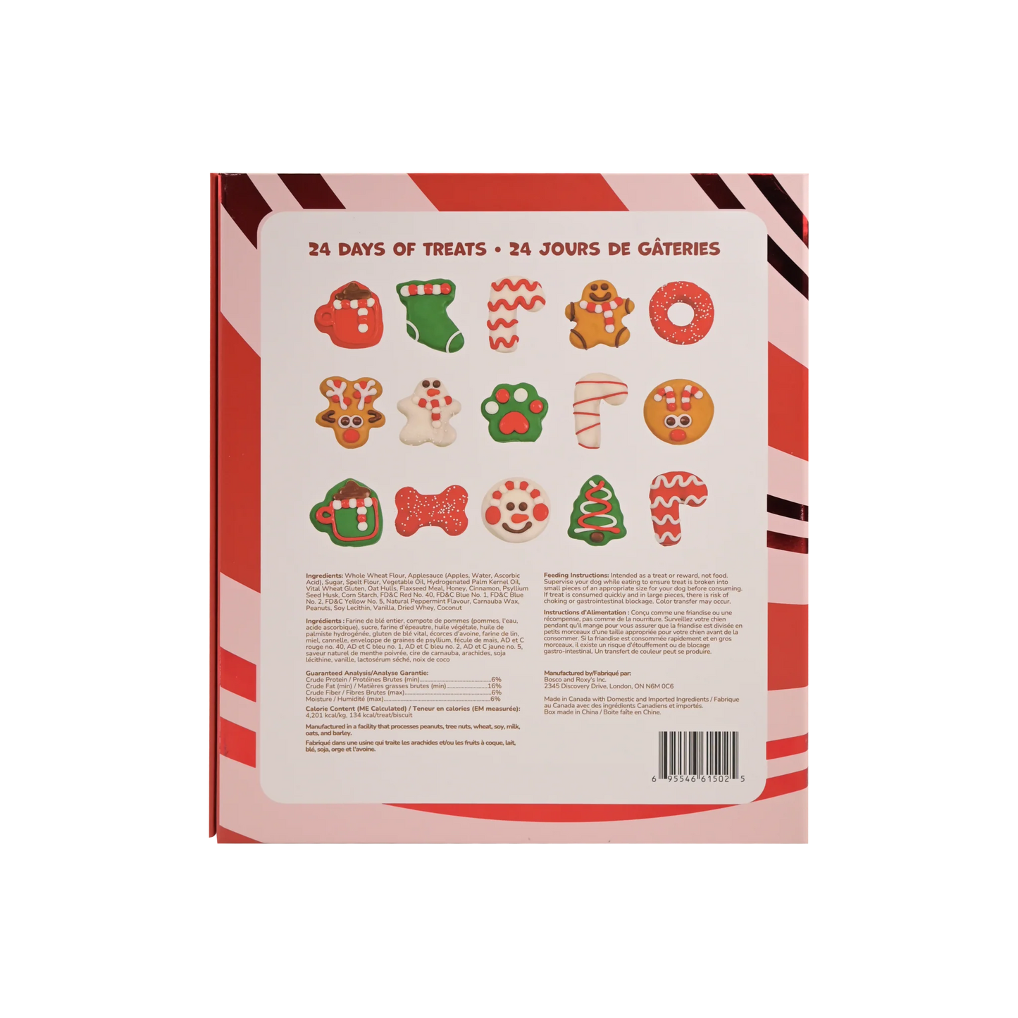 *LIMITED EDITION* Bosco and Roxy's - Premium Musical Advent Candy Cane Calendar for Dogs