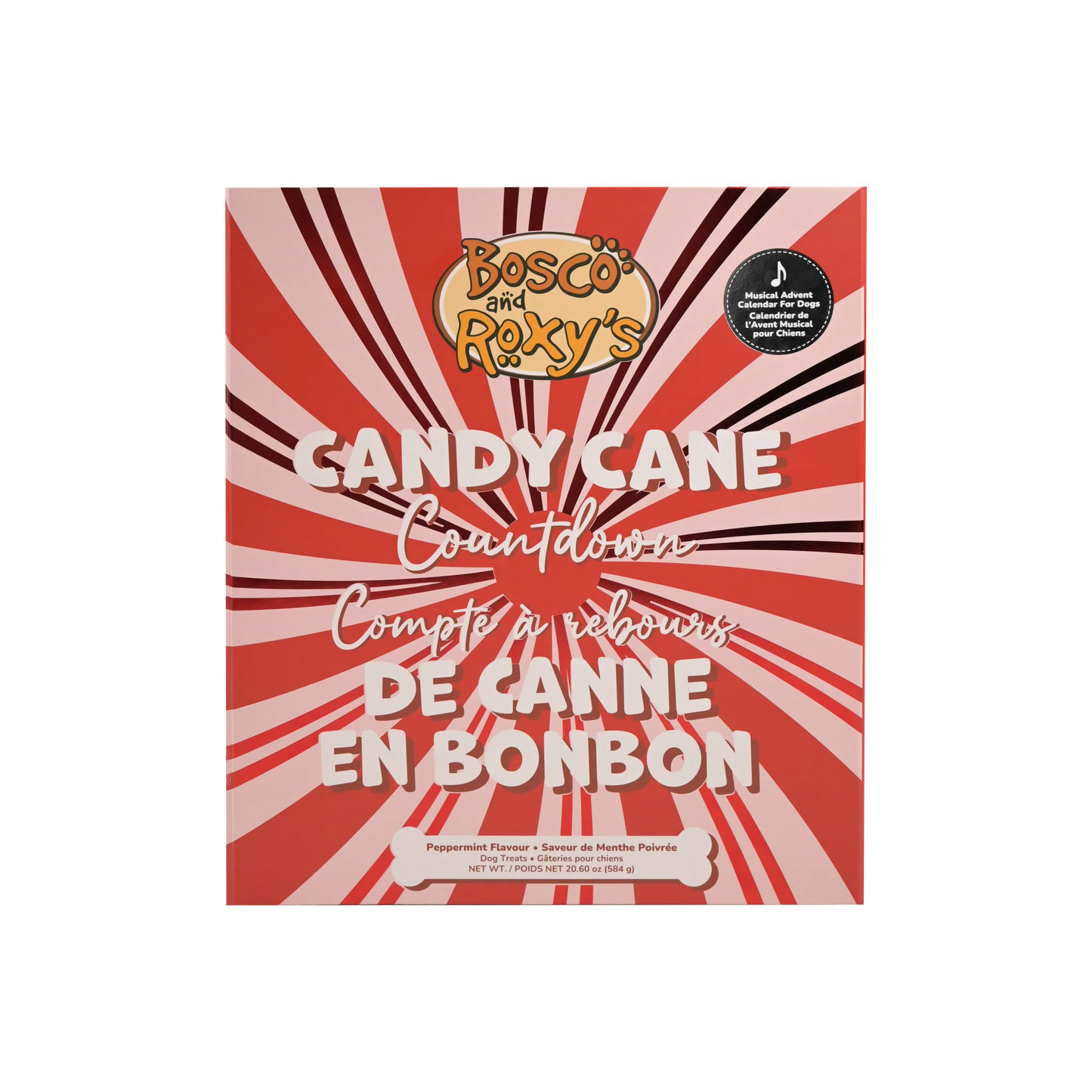 *LIMITED EDITION* Bosco and Roxy's - Premium Musical Advent Candy Cane Calendar for Dogs