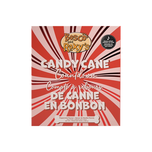 *LIMITED EDITION* Bosco and Roxy's - Premium Musical Advent Candy Cane Calendar for Dogs