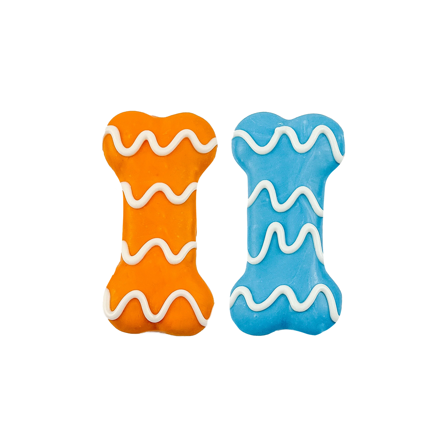 Bosco and Roxy's - WHIRLPOOL WAVEY BONES Dog Treat - SUMMER POOL PAWTY - 7CM (3in) (BULK)