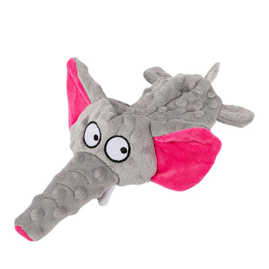 Brookbrand Pets - Crinkly Elephant Dog Toy - GREY - 30.5CM (12in)