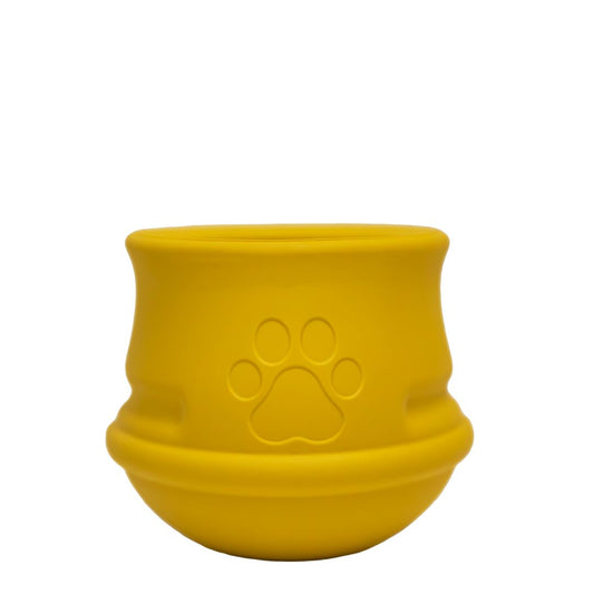 Brookbrand Pets - Interactive Enrichment Dog Toy - YELLOW - LARGE - 10CM (4in)