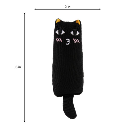 Brookbrand Pets - Rustle Catnip Cat Toy - BLACK - 15CM (6in)