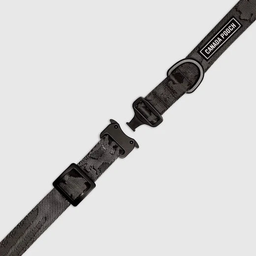 *DISC* Canada Pooch - Core Utility Collar - BLACK CAMO - MEDIUM