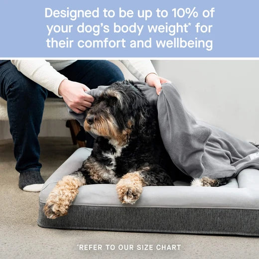 *DISC* Canada Pooch - Core Weighted Calming Blanket - GREY - LARGE - 101.5x101.5CM (40x40in)