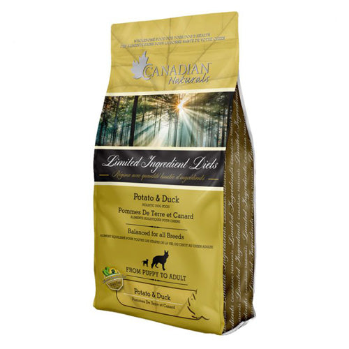 *S.O. - Up to 2 Week Wait* - Canadian Naturals - GF LID DUCK and POTATO Dry Dog Food - 11.3KG (25lb)