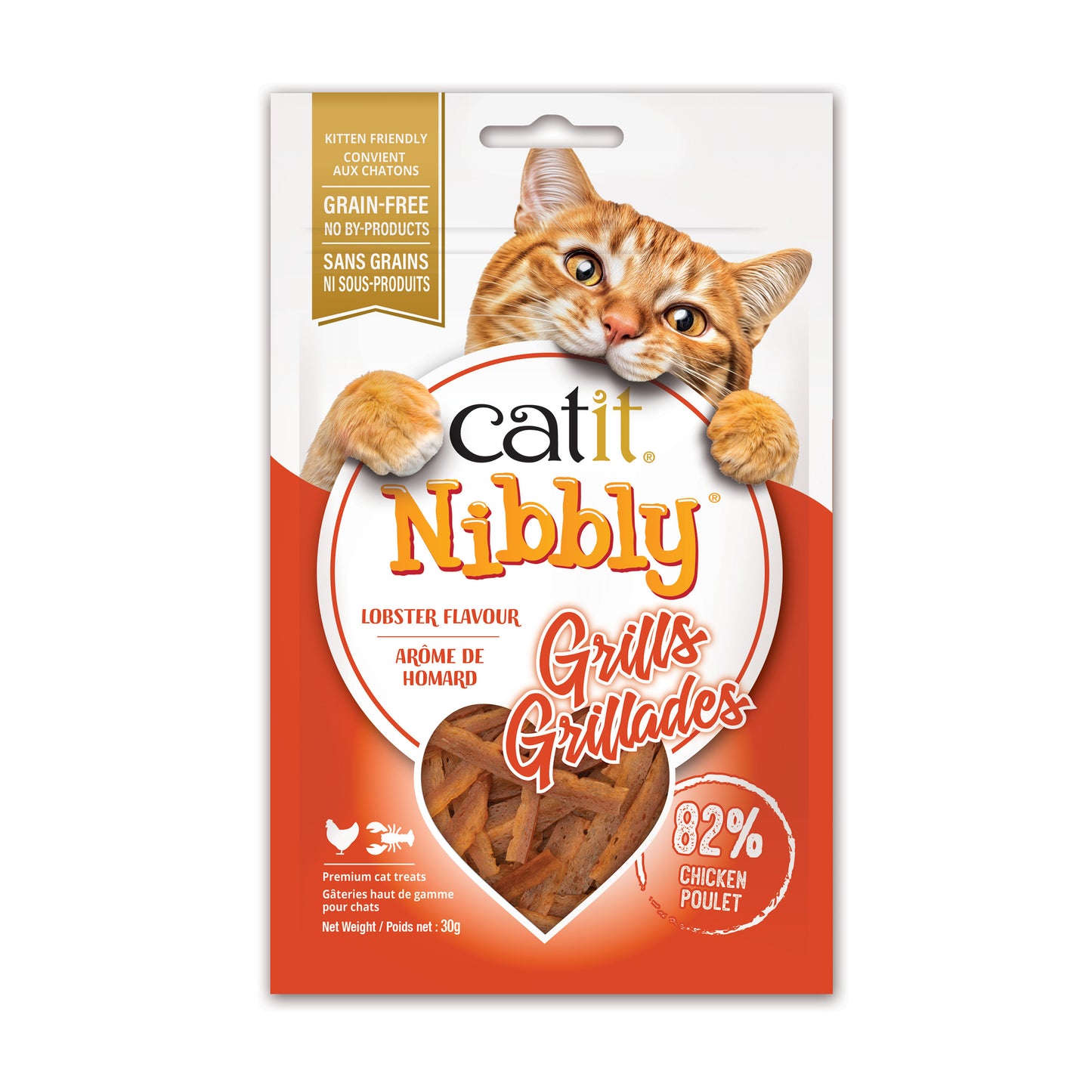 Catit - Nibbly Grills CHICKEN and LOBSTER Flavour Cat Treat - 30GM (1oz)