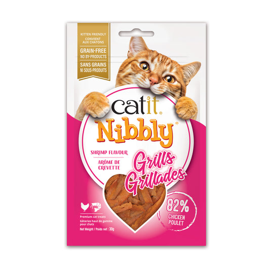 Catit - Nibbly Grills CHICKEN and SHRIMP Flavour Cat Treat - 30GM (1oz)