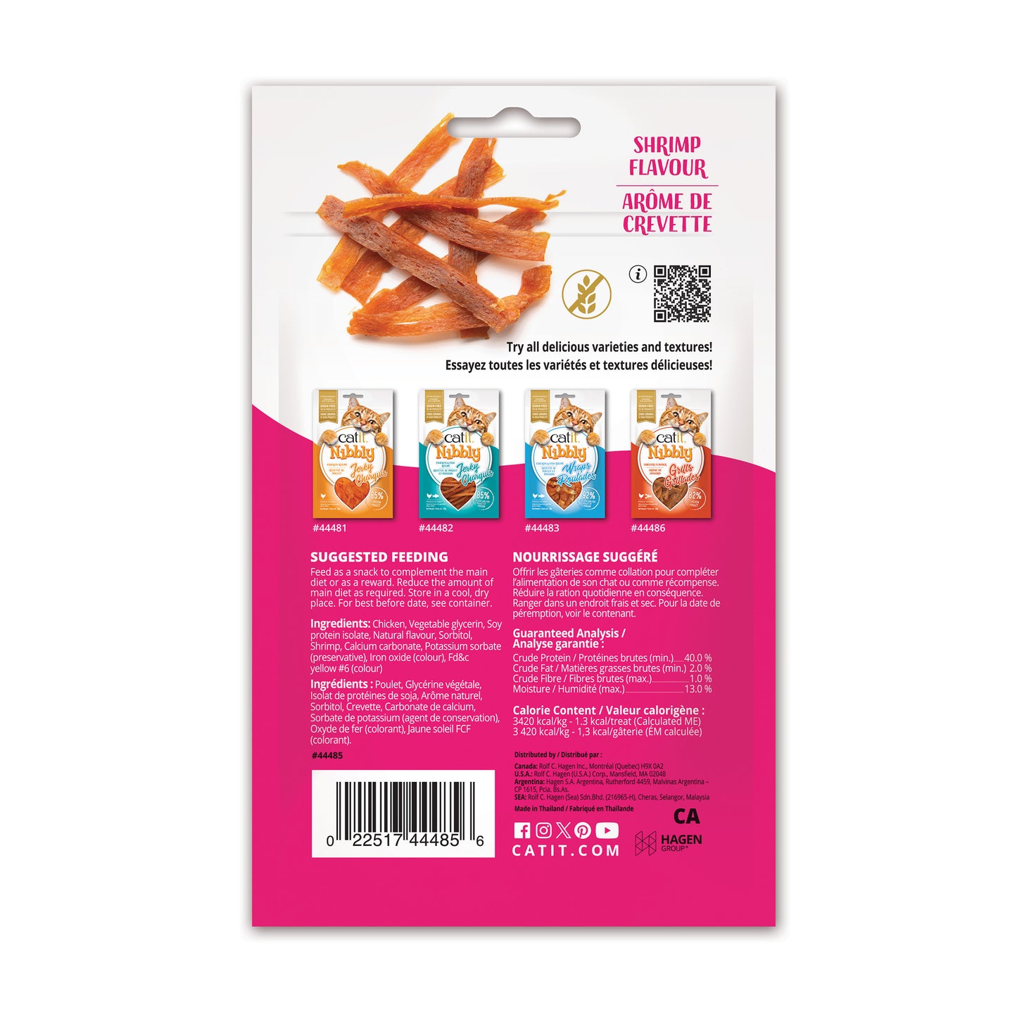 Catit - Nibbly Grills CHICKEN and SHRIMP Flavour Cat Treat - 30GM (1oz)
