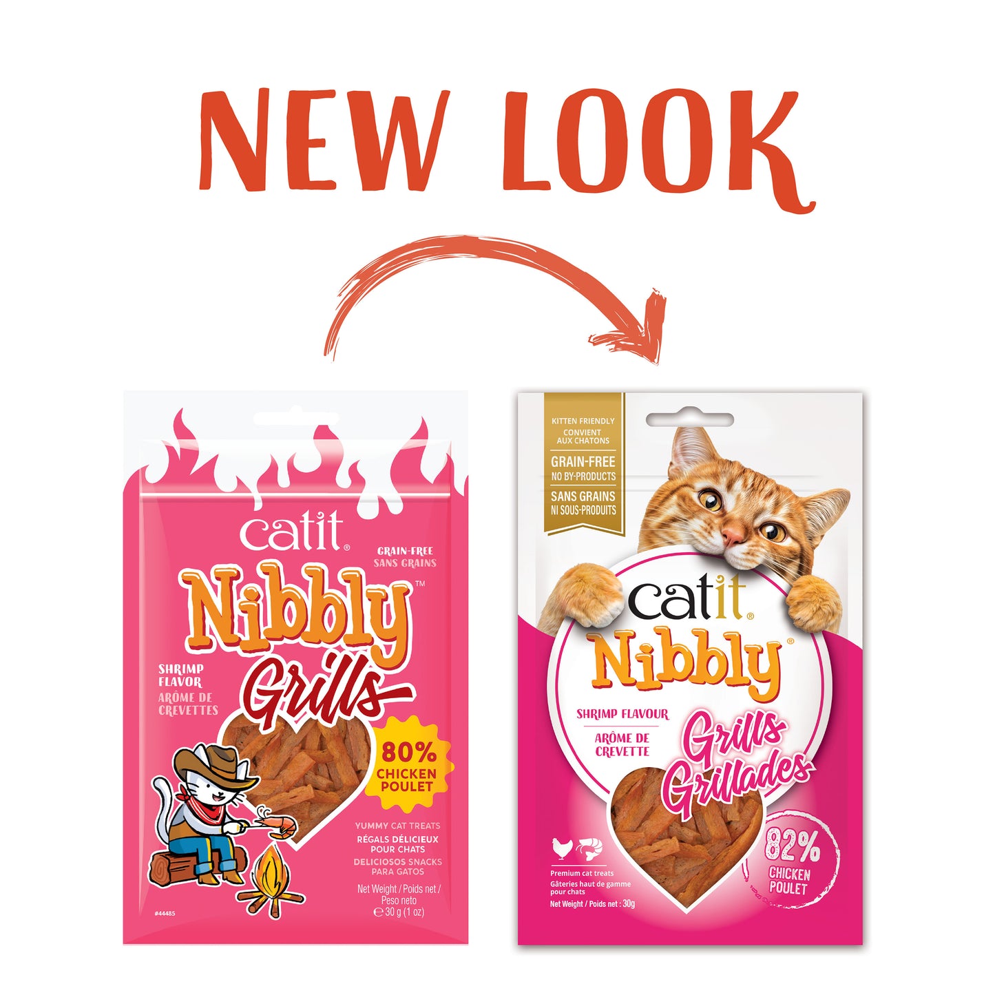 Catit - Nibbly Grills CHICKEN and SHRIMP Flavour Cat Treat - 30GM (1oz)