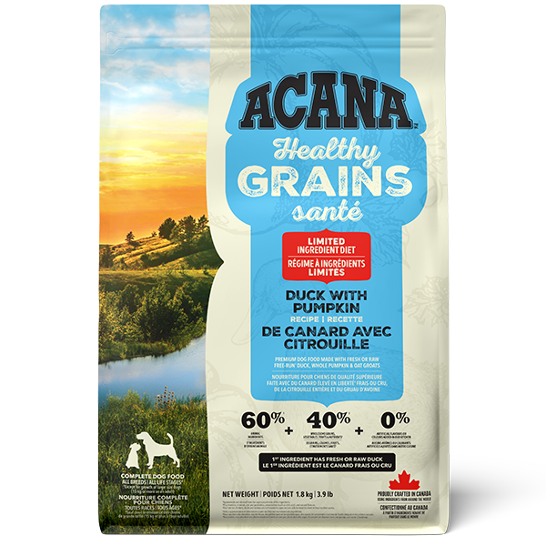 Champion Foods - ACANA Healthy Grains DUCK with PUMPKIN Dry Dog Food