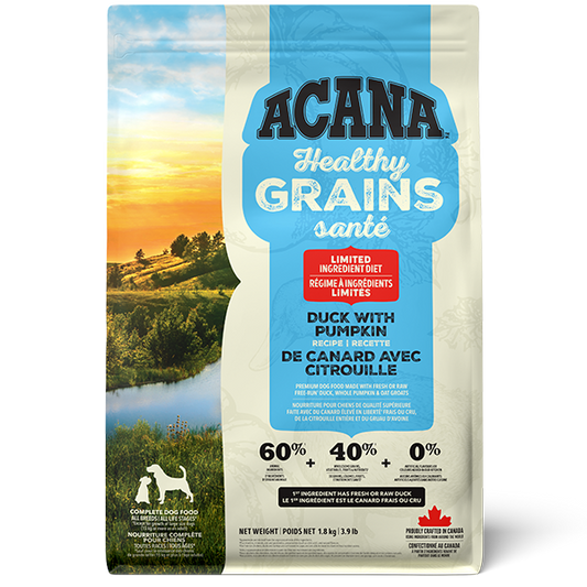 Champion Foods - ACANA Healthy Grains DUCK with PUMPKIN Dry Dog Food