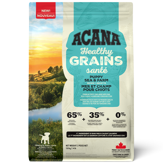 Champion Foods - Acana - HEALTHY GRAINS Puppy SEA & FARM Dry Dog Food - 1.8KG (4lb)