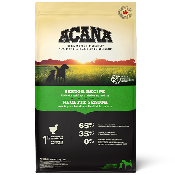 Champion Foods - Acana - SENIOR Dry Dog Food - 11.4KG (25lb)