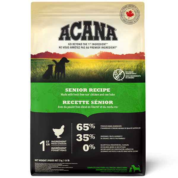 Champion Foods - Acana - SENIOR Dry Dog Food - 2KG (4.4lb)