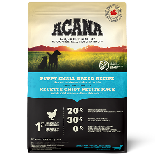 Champion Foods - Acana - SMALL BREED PUPPY Dry Dog Food - 2KG (4.4lb)