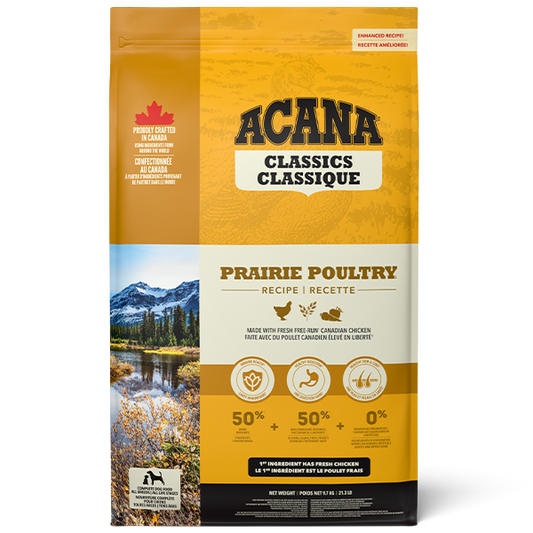 Champion Foods - Acana CLASSICS - PRAIRIE POULTRY Dry Dog Food - 9.7KG (21.3lb)