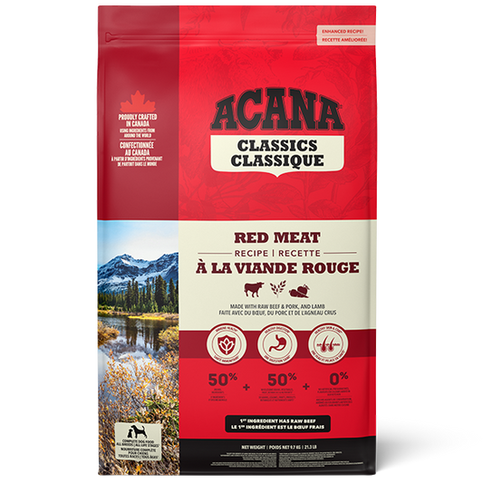 Champion Foods - Acana CLASSICS - RED MEAT Dry Dog Food - 9.7KG (21.3lb)