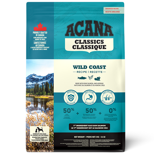 Champion Foods - Acana CLASSICS - WILD COAST Dry Dog Food - 2KG (4.4lb)