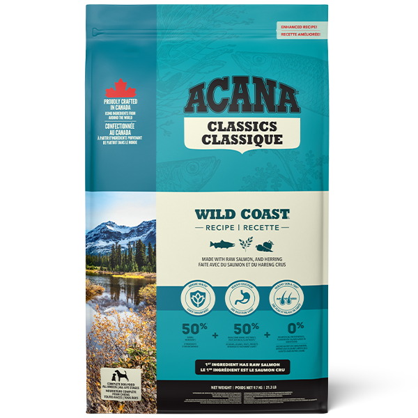 Champion Foods - Acana CLASSICS - WILD COAST Dry Dog Food - 9.7KG (21.3lb)