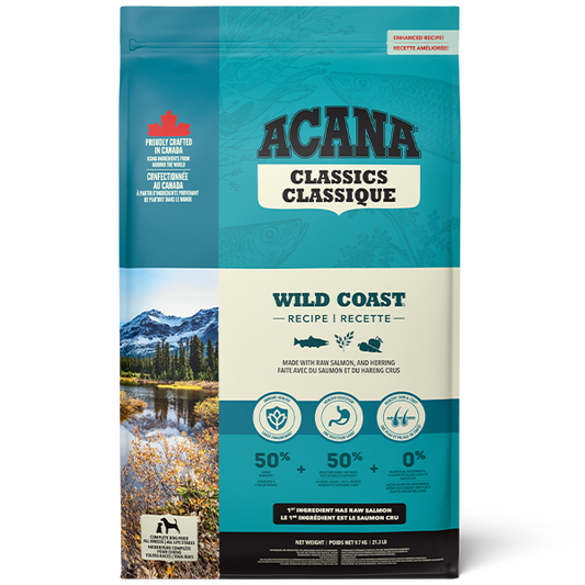 Champion Foods - Acana CLASSICS - WILD COAST Dry Dog Food - 9.7KG (21.3lb)