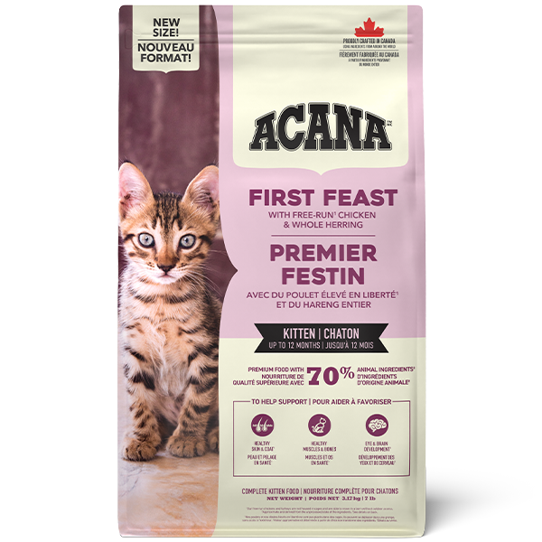 Champion Foods - Acana FIRST FEAST Dry Cat Food - 3.17KG (7lb)