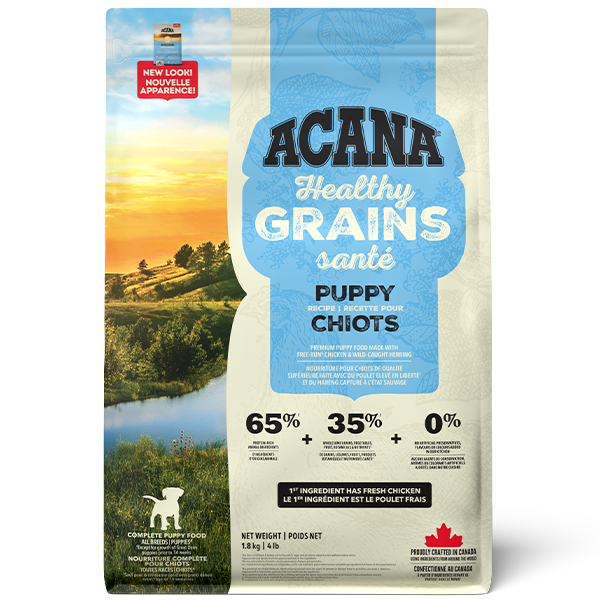 Champion Foods - Acana HEALTHY GRAINS - PUPPY RECIPE recipe Dry Dog Food - 1.8KG (4lb)