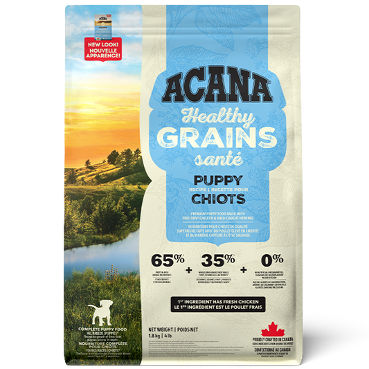 Champion Foods - Acana HEALTHY GRAINS - PUPPY RECIPE recipe Dry Dog Food - 1.8KG (4lb)