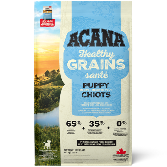Champion Foods - Acana HEALTHY GRAINS - PUPPY RECIPE recipe Dry Dog Food - 10.2KG (22.5lb)