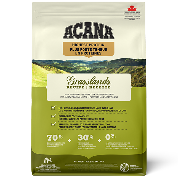 Champion Foods - Acana REGIONALS - GRASSLANDS Dry Dog Food - 2KG (4.4lb)