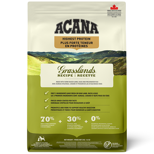 Champion Foods - Acana REGIONALS - GRASSLANDS Dry Dog Food - 2KG (4.4lb)