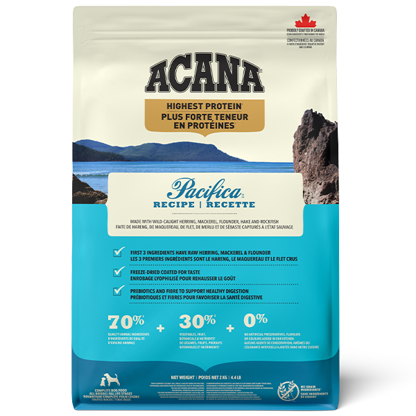 Champion Foods - Acana REGIONALS - PACIFICA Dry Dog Food - 2KG (4.4lb)