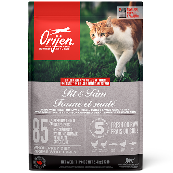 *PREORDER* Champion Foods - ORIJEN Fit & Trim Dry Cat Food - 1.8KG (4lb)