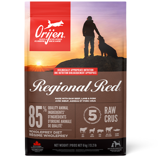 *S.O. - Up to 2 Week Wait* Champion Foods - Orijen REGIONAL RED Dry Dog Food - 6KG (13.2lb)