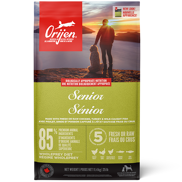 *S.O. - Up to 2 Week Wait* Champion Foods - Orijen SENIOR Dry Dog Food - 11.4KG (25lb)