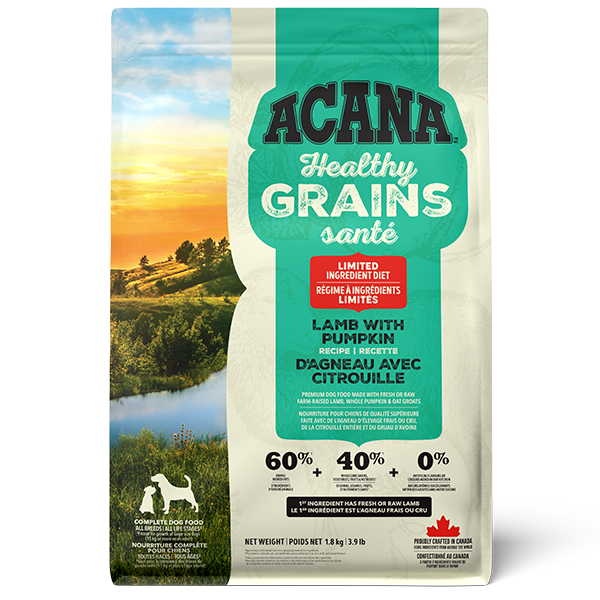 Champion Foods - ACANA Healthy Grains LAMB with PUMPKIN Dry Dog Food