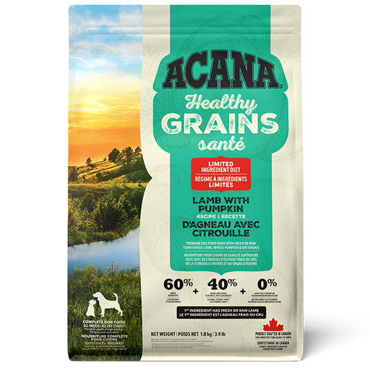 Champion Foods - ACANA Healthy Grains LAMB with PUMPKIN Dry Dog Food