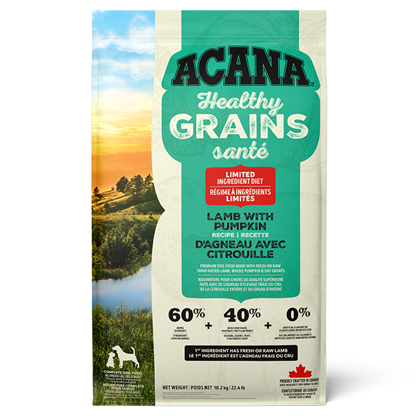 Champion Foods - ACANA Healthy Grains LAMB with PUMPKIN Dry Dog Food