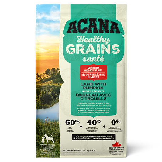 Champion Foods - ACANA Healthy Grains LAMB with PUMPKIN Dry Dog Food