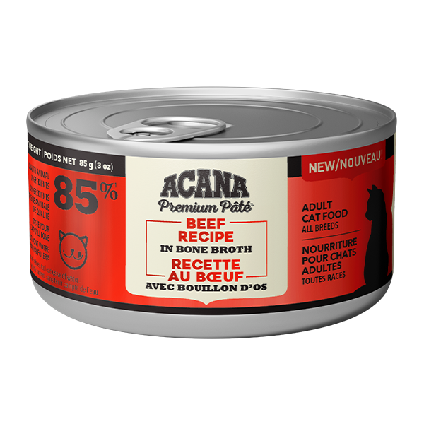 Champion Foods - Acana BEEF in Bone Broth Wet Cat Food - 85GM (3oz)