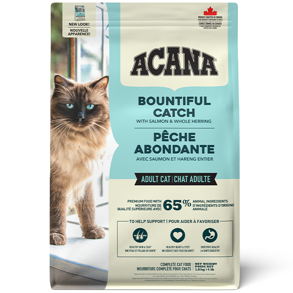 Champion Foods - Acana BOUNTIFUL CATCH Dry Cat Food - 1.8KG (4lb)