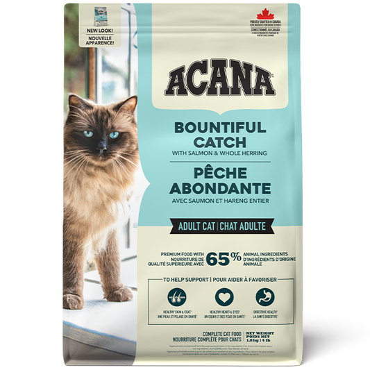 Champion Foods - Acana BOUNTIFUL CATCH Dry Cat Food - 1.8KG (4lb)