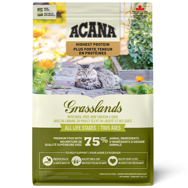 Champion Foods - Acana GRASSLANDS Enhanced Dry Cat Food - 1.8KG (4lb)
