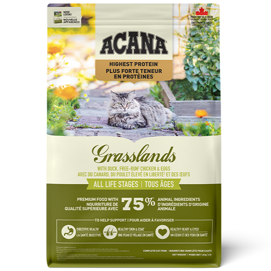 Champion Foods - Acana GRASSLANDS Enhanced Dry Cat Food - 1.8KG (4lb)