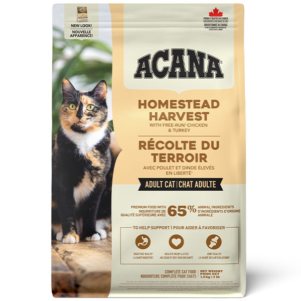 Champion Foods - Acana HOMESTEAD HARVEST Dry Cat Food - 1.8KG (4lb)