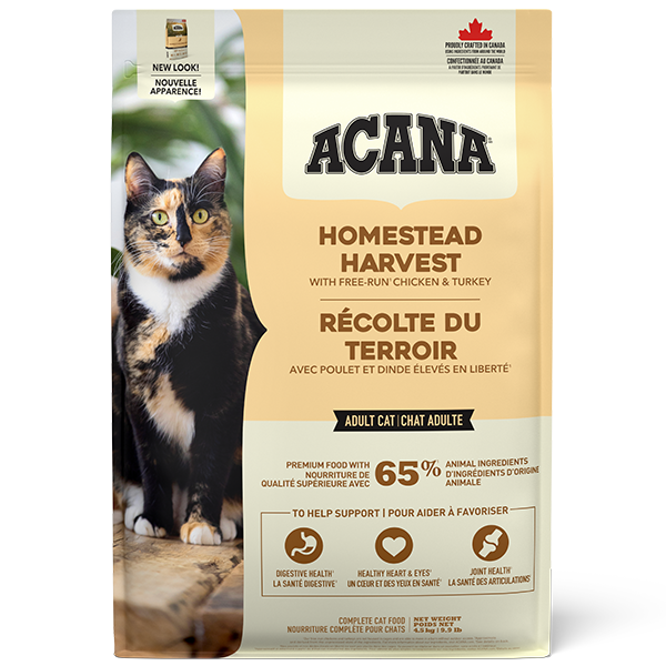 Champion Foods - Acana HOMESTEAD HARVEST Dry Cat Food - 4.5KG (10lb)