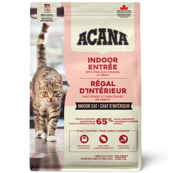 Champion Foods - Acana INDOOR ENTREE Dry Cat Food - 1.8KG (4lb)